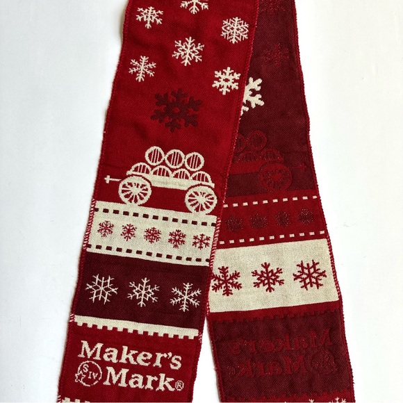 Maker’s Mark Whiskey Red Scarf - Picture 4 of 6